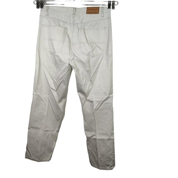 Tommy Hilfiger Tan Beige Jeans Pants Men Size 36 x 32 Straight Leg Flat Front - Picture 1 of 7